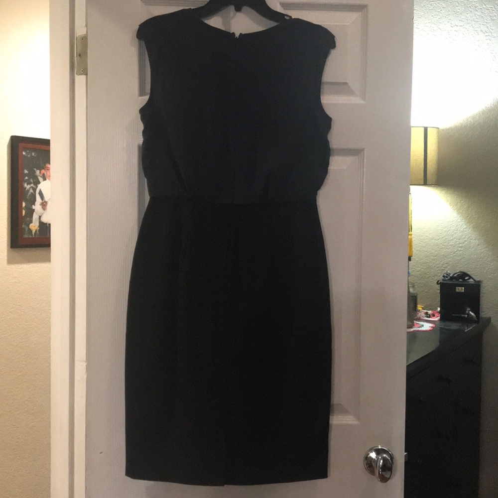 Black and blue dress